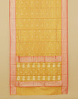 Muster yellow chanderi saree