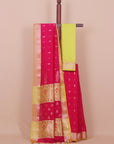 Rani pink maheshwari saree