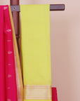 Rani pink maheshwari saree