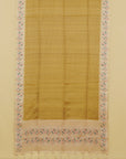 Khakhi blended silk saree