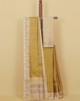 Khakhi blended silk saree
