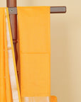 Mango yellow maheshwari saree
