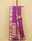 Majenta peshwai silk saree
