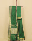 Green peshwai silk saree