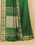 Green peshwai silk saree