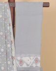 Light Grey Jamdani Cotton Saree