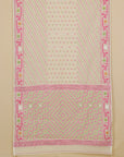 Cream Woven Jamdani Cotton Saree
