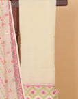 Cream Woven Jamdani Cotton Saree