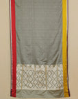 Chickoo Beige with Red Banarasi Mashru Silk Saree