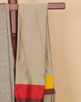 Chickoo Beige with Red Banarasi Mashru Silk Saree