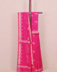 Rani Pink Jamdani Cotton Saree