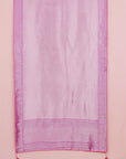 Light Purple Viscose Tissue Saree with Ready Made Blouse