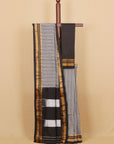 Black checks ilkal saree