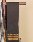 Black checks ilkal saree