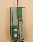 Green checks ilkal cotton saree