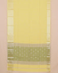 Lemon yellow maheshwari saree
