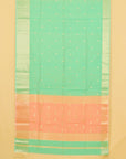 Sea green maheshwari saree