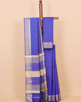 Navy blue maheshwari saree