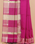 Majenta maheshwari saree