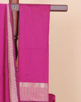 Majenta maheshwari saree