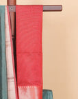 Sapphire zari checks maheshwari saree