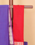 Royal blue maheshwari saree