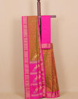 Anjeeri green by rani pink paithani saree