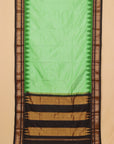 Pista green by black ilkal plain saree