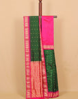Green by rani pink gadhwal saree