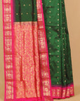 Green by rani pink gadhwal saree