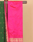 Green by rani pink gadhwal saree