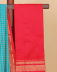 Sapphire by red ilkal silk zari checks saree