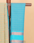 Light pista by peacock kanchi cotton saree