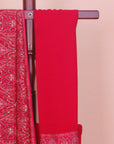 Maroon rani Kashmiri embroidery saree