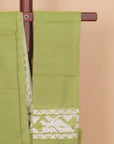 Pista dhakai plain cotton saree