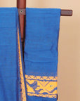 Blue dhakai cotton saree