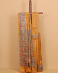 Muster madhubani printed khadi silk saree