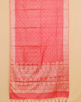 Aboli peach tasar silk saree