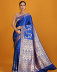 Blue Banarasi Saree