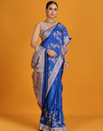 Blue Banarasi Saree