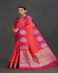 Orange Banarasi Saree