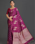 Plum Banarasi Saree