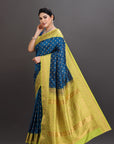 Blue Silk Kanjivaram Saree
