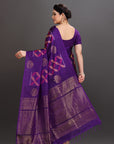 Purple Soft Silk Handwoven Kanjivaram Saree