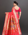 Red Silk Paithani Saree