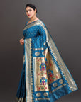 Blue Silk Paithani Saree