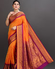 Yellow Silk Kanjivaram Saree