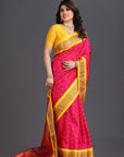 Rani Pink Paithani Silk Saree