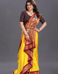 Yellow Paithani Silk Saree