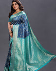 Blue Kanjivaram Silk Saree